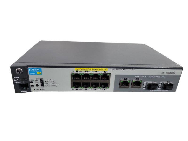 HP J9562A 2915-8G PoE 8-Port Managed Switch !
