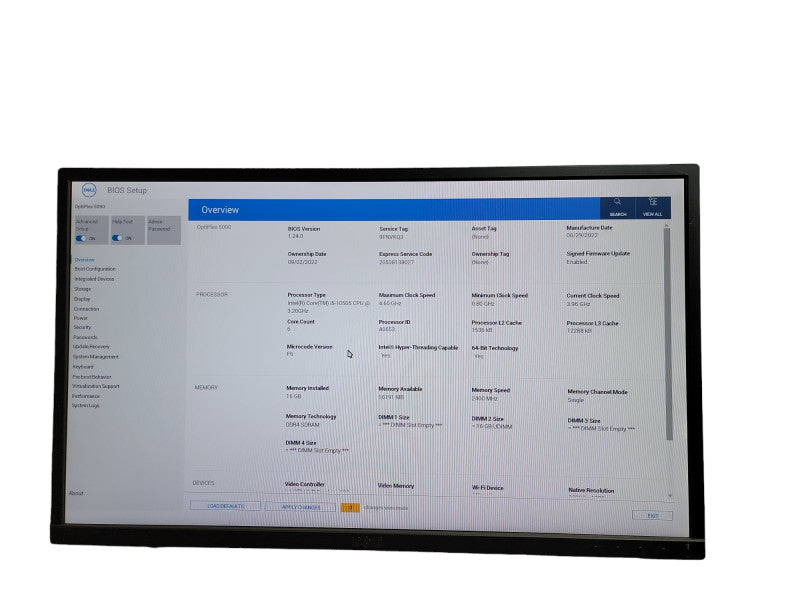 Dell OptiPlex 5090 SFF i5 - 10505 CPU @ 3.20GHz 16GB DDR4  Ram Î¸