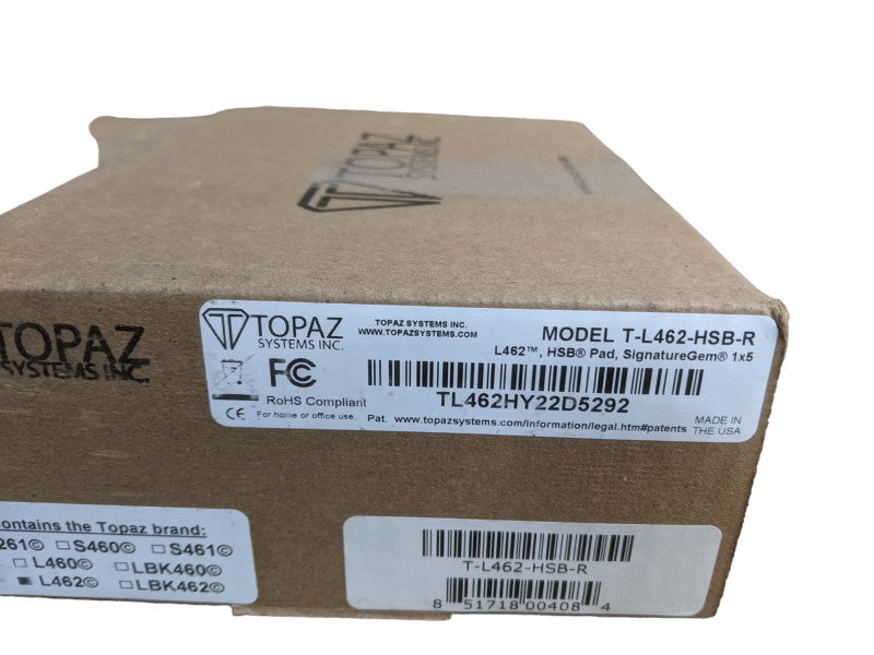 Topaz Systems | Electronic Signature Pad USB | T-L462-HSB-R  1x5\\" - with Stylus Q