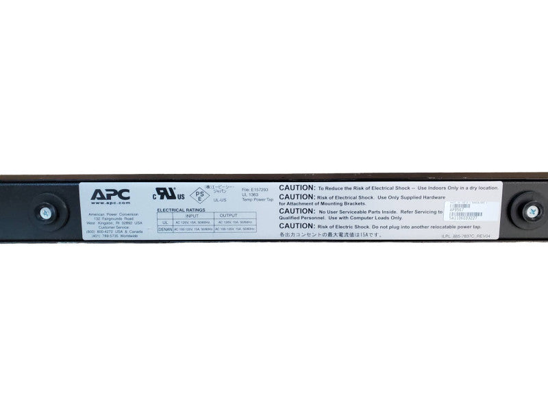 APC AP9567 14-Outlet 120V 15A Rack PDU Q@