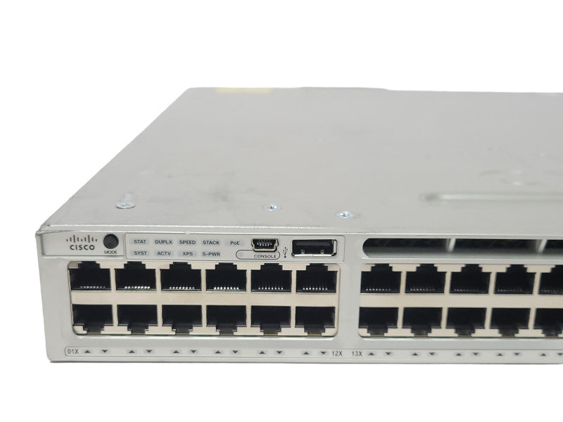 Cisco WS-C3850-48P-E 48-Port PoE Ethernet Gigabit Switch, 1x PSU  _
