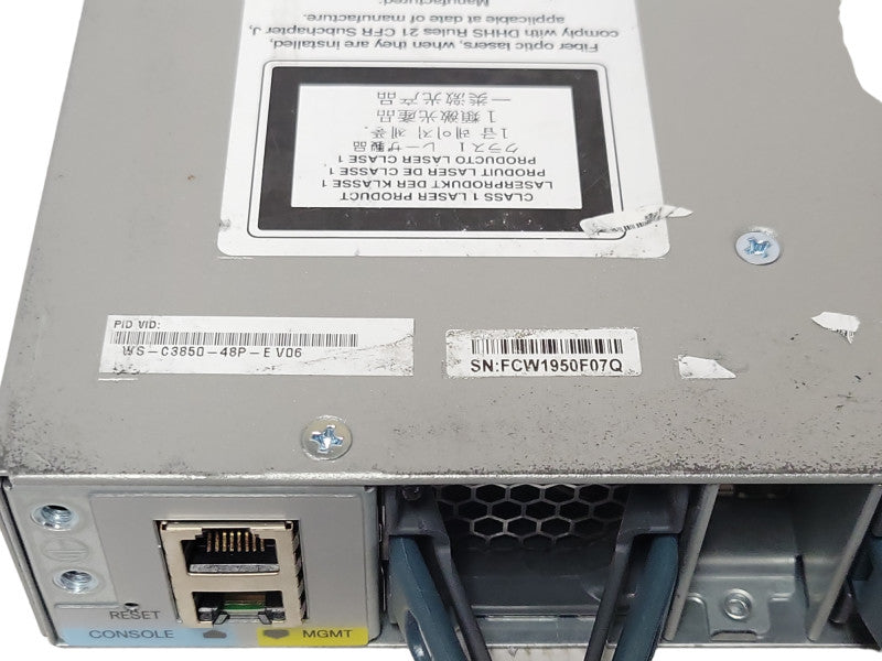 Cisco WS-C3850-48P-E 48-Port PoE Ethernet Gigabit Switch, 1x PSU _
