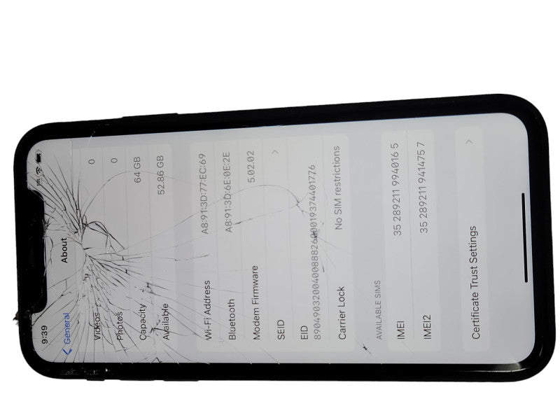 Apple iPhone XR 64GB unlocked phone, SEE DETAIL _
