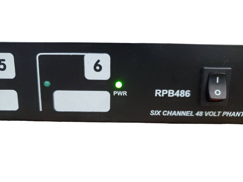 Rolls Phantom Hex RPB486 6-Channel 48V XLR Phantom Power Supply Q@