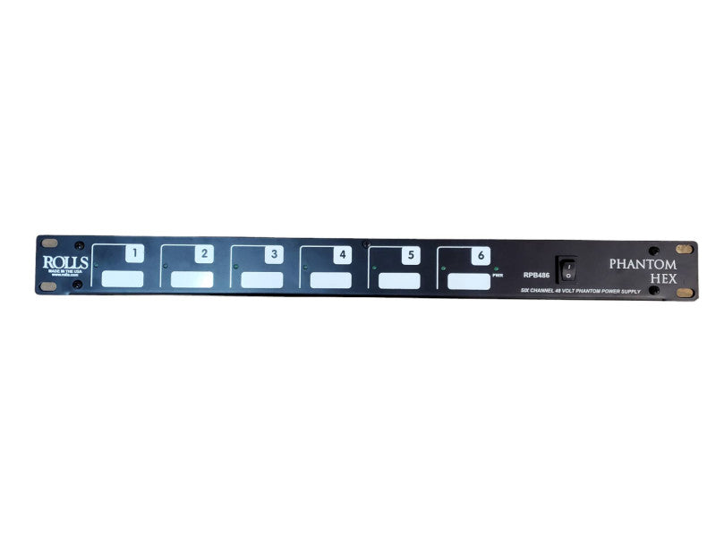 Rolls Phantom Hex RPB486 6-Channel 48V XLR Phantom Power Supply Q@