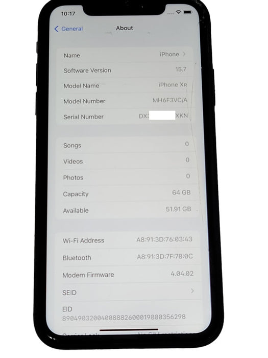 Apple iPhone XR 64GB unlocked phone, READ _