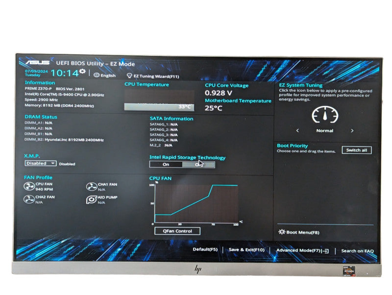 ASUS Prime Z370-P Intel Core i5-9400 & 8GB RAM PLEASE READ  -