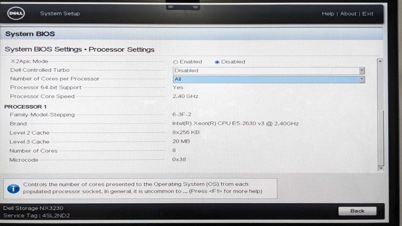 DELL POWERVAULT NX3230 2U 12x3.5\\", Xeon E5-2630 v3 @2.40GHz, 32 GB ECC DDR4