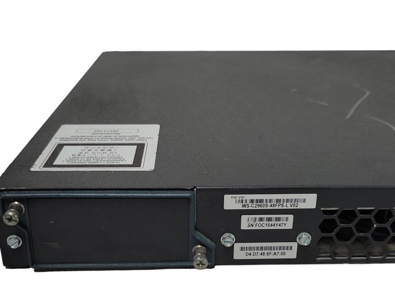 Cisco WS-C2960S-48FPS-L 48-Port Gigabit PoE w/ 4x SFP Network Switch  Q_