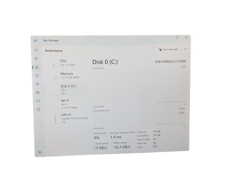 Surface Pro 7 Intel Core i5-1035G4 @ 1.10Ghz 8GB RAM & 128GB Storage A1866 -
