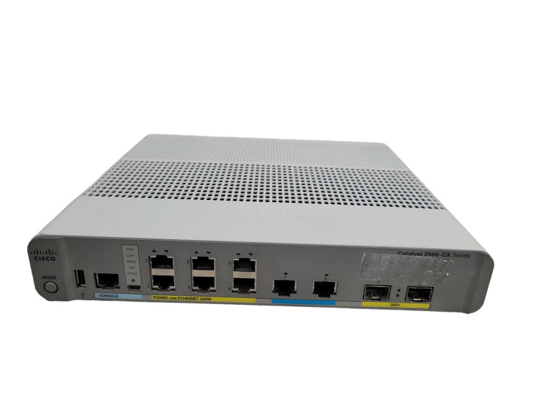 Cisco WS-C3560CX-8XPD-S 6x 1GB PoE+ RJ-45 2x MultiGB RJ-45 2x 10GB SFP+ Switc %