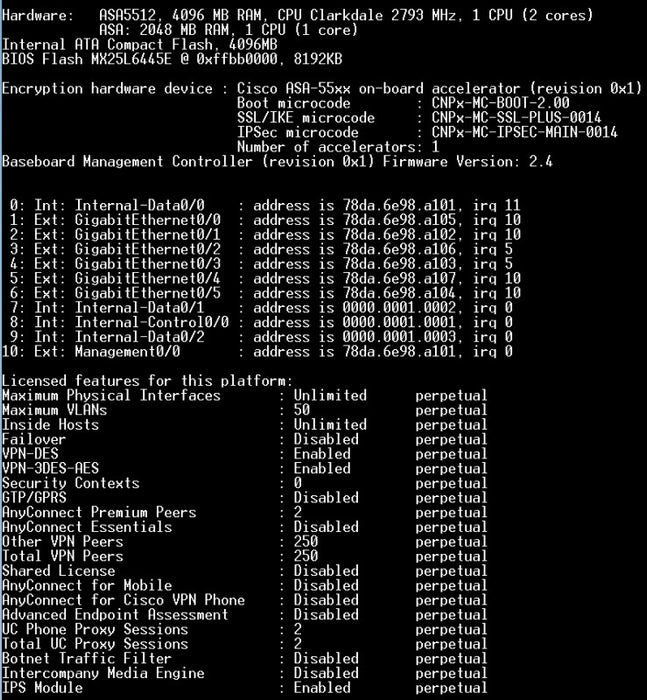 Cisco ASA-5512-X Firewall Adaptive Security Appliance Q@