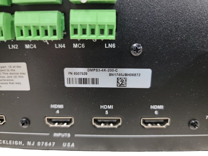 Crestron DMPS3-4K-200-C 3-Series 4K