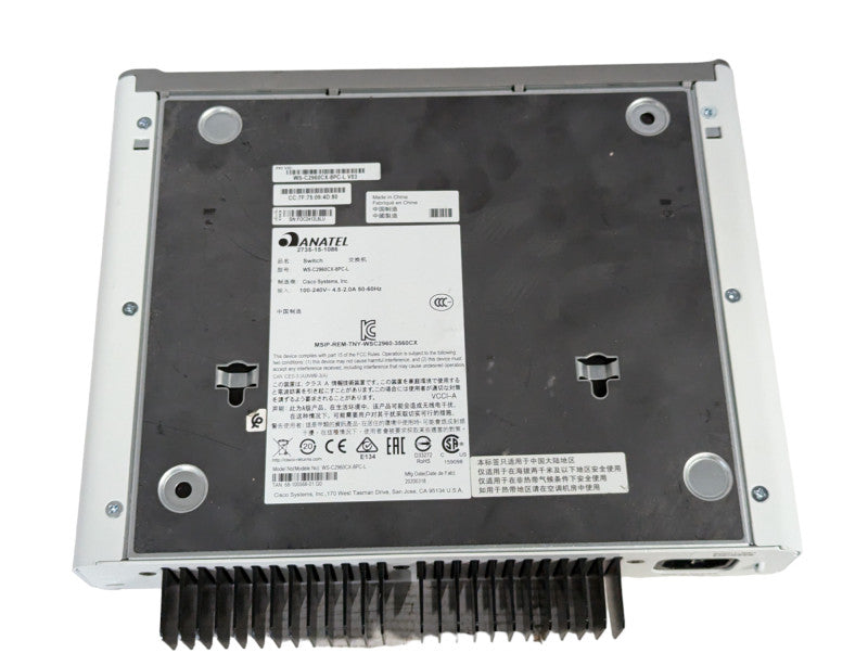 Cisco 2900-CX WS-C2960CX-8PC-L 8 port gigabit PoE silent switch SFP uplink  -