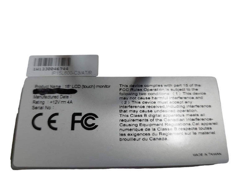 Relio R2 PC 15\\" LCD(touch) Screen Model: R15L600  IP15L600-C3/AT/R =