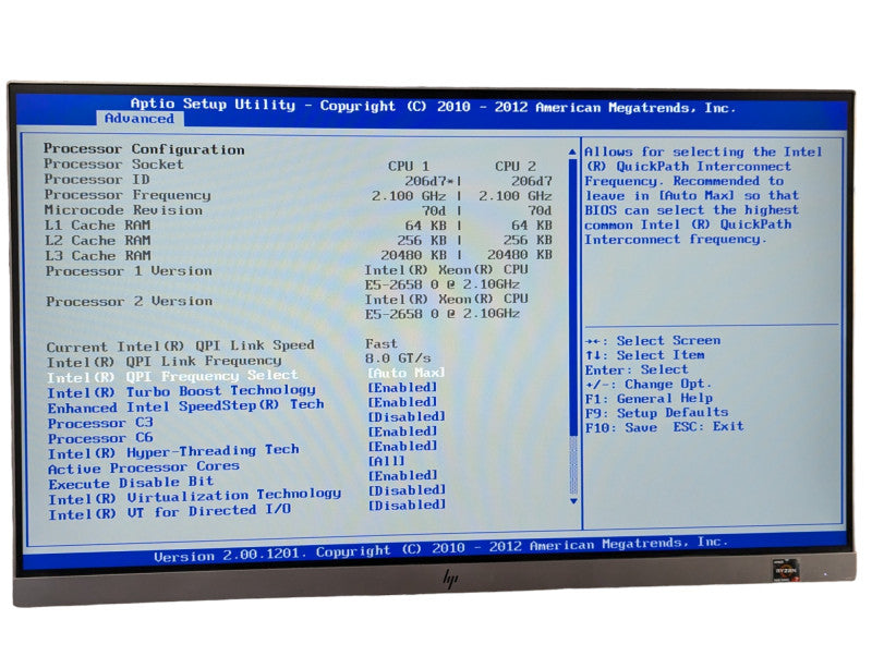 EMC KYBFP S2600GL 2x Intel Xeon E5-2658 0 @ 2.10Ghz 256GB RAM  Q-