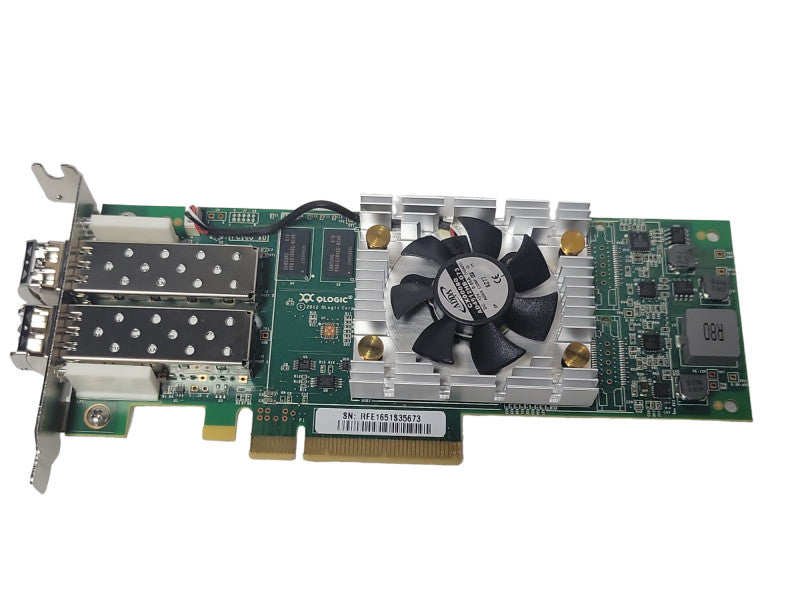 Qlogic QLE2672 16Gb Dual Port SFP+ Fibre Channel HBA Server Card, LP Bracket _