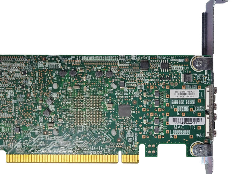 Cisco Dual Port 10GB Network Card Full Height No SFPs UCSC-PCIE-CSC-02 _