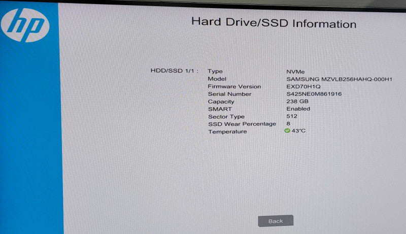 HP ProDesk 400 G5 SFF i5-8500 CPU 256GB SSD 16GB Ram