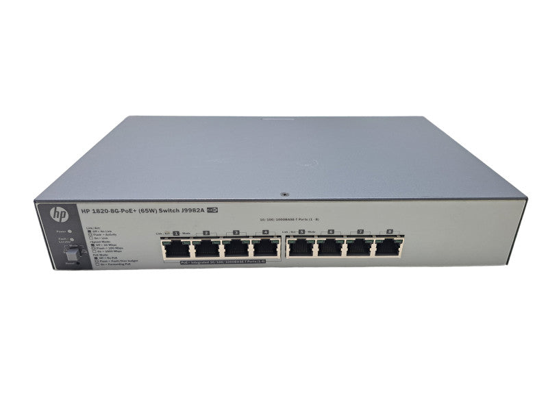 HP OfficeConnect 1820-8G-PoE+ 8-Port 65W Managed Switch J9982A