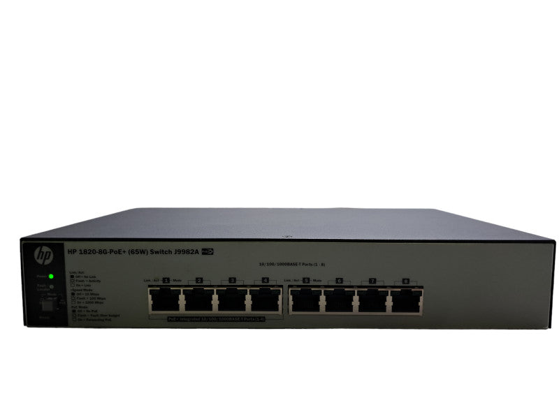 HP OfficeConnect 1820-8G-PoE+ 8-Port 65W Managed Switch J9982A