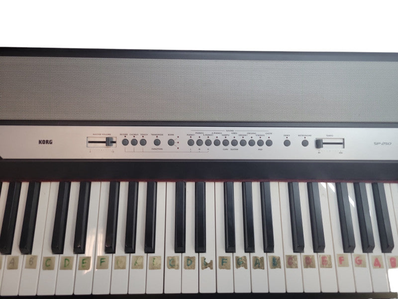 Korg SP-250 Korg Black Digital Piano 88 Weighted Keys (READ) %