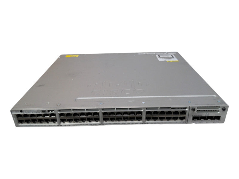 Cisco WS-C3850-48T-E, 48 Port Managed Network Switch, C3850-NM-4-1G