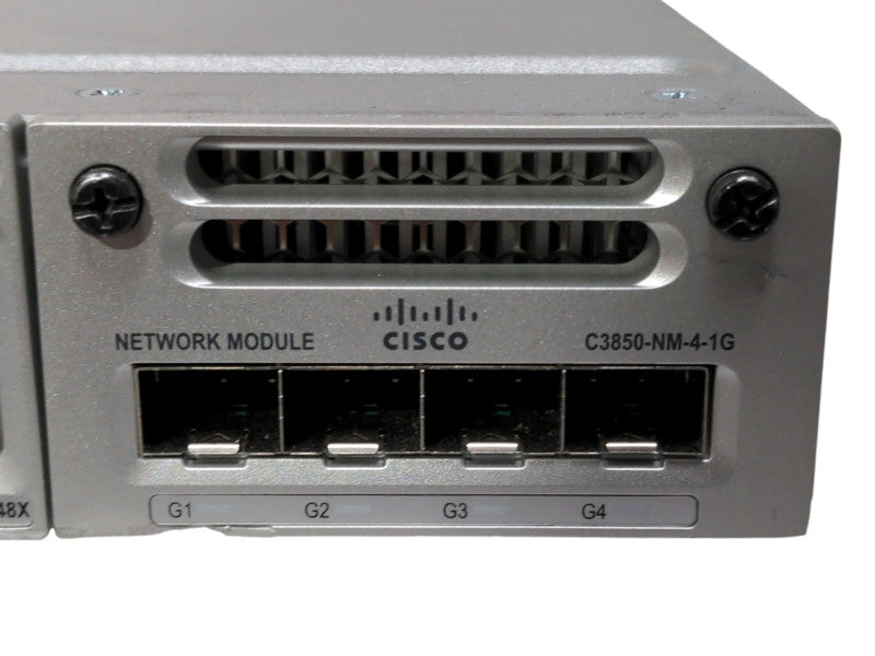 Cisco WS-C3850-48T-E, 48 Port Managed Network Switch, C3850-NM-4-1G