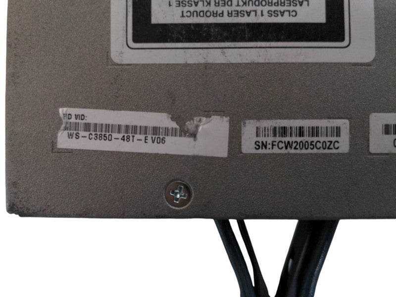 Cisco WS-C3850-48T-E, 48 Port Managed Network Switch, C3850-NM-4-1G