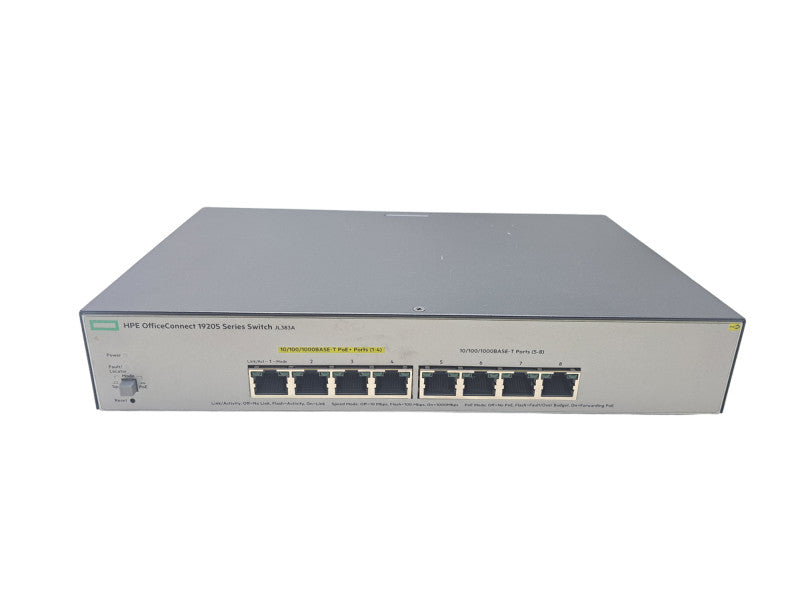 HPE OfficeConnect 1920S JL383A | 8-Port Gigabit 4-Port PoE+ Network Switch