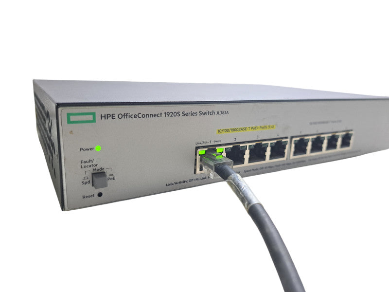 HPE OfficeConnect 1920S JL383A | 8-Port Gigabit 4-Port PoE+ Network Switch