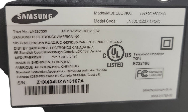 Samsung LN32C350 32\\" LCD HDTV
