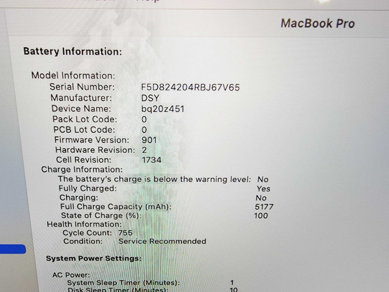 Apple Macbook Pro 2018 15\\" 6-Core i7-8750H @ 2.2GHz 16GB DDR4 256GB SSD Radeon Pro 555X 4GB (