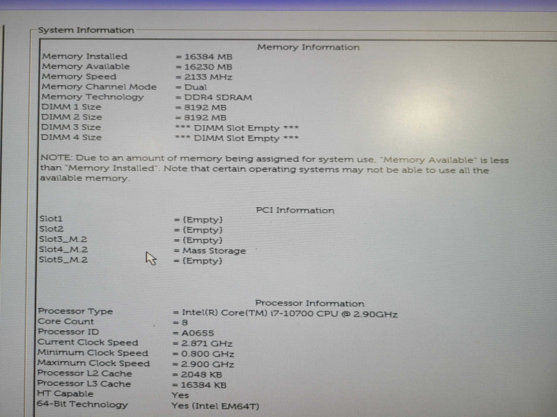 Dell Precision 3440 SFF | i7-10700 @ 2.90GHz 8C, 16GB DDR4, 512GB NVMe !