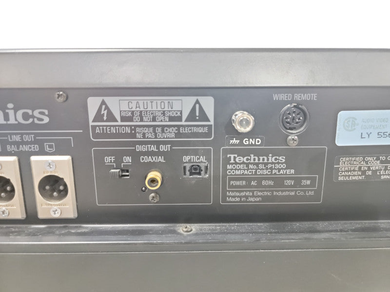 Technics Compact Disk Player SL-P1300-KM 1989