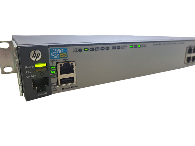 HP J9573A E3800-24G-2SFP+ | 24-Port PoE+ Gigabit Managed Switch | 2x SFP+