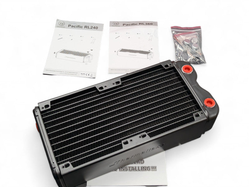 New Open Box Thermaltake Pacific RL240 Radiator 282.5x129x64mm Thick radiator -