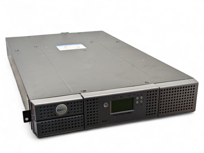 DELL PowerVault TL2000 Tape Library 2U 24 BAY NO TAPES 2x IBM LTO 4  Q-