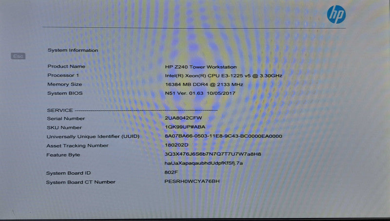 HP Z240 Workstation | Xeon E3-1225 v5 @ 3.30GHz 4C, 16GB DDR4, Quadro K1200