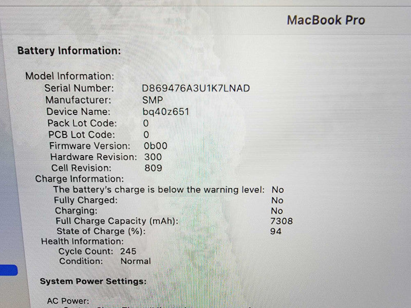 Apple Macbook Pro 2019 16\\" 6-Core i7-9750H @ 2.6GHz 32GB DDR4 512GB SSD Radeon Pro 5300M 4GB (