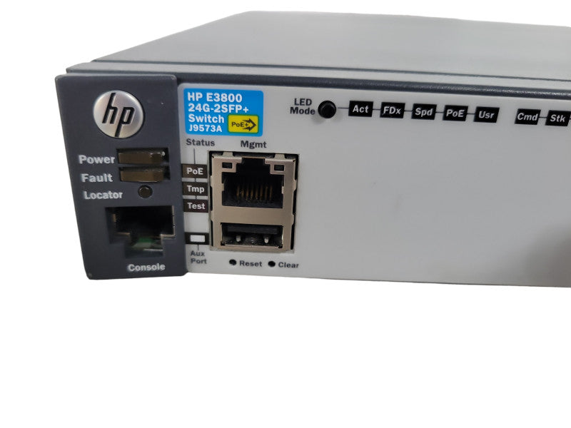HP J9573A E3800-24G-2SFP+ 24-Port PoE Managed Gigabit Switch  !