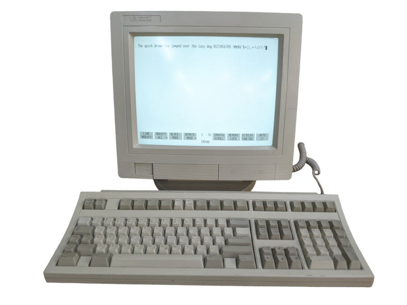 HP Hewlett Packard 700/96 C1064W Terminal CRT Monitor | w/ Keyboard