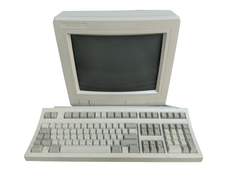 HP Hewlett Packard 700/96 C1064W Terminal CRT Monitor | w/ Keyboard