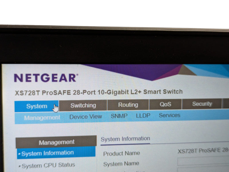 NETGEAR ProSAFE XS728T 28-Port 10-Gigabit L2+ Smart Switch  -