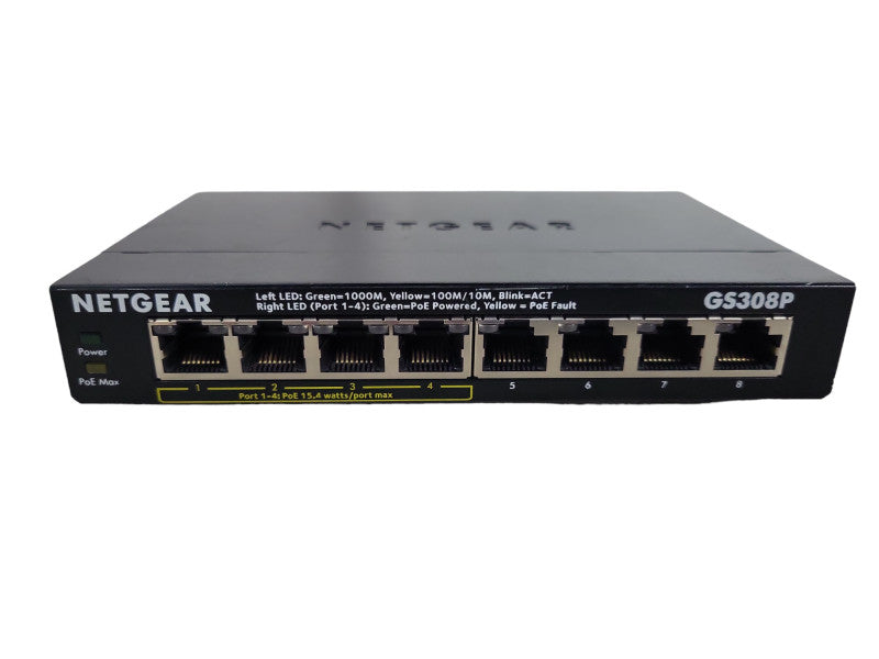 NETGEAR 8-port Gigabit Ethernet PoE Switch - GS308P !