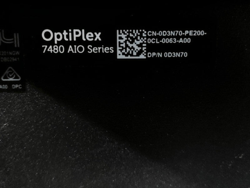 Dell OptiPlex 7480 AIO, i5-10500 3.10GHz 6C, 16GB DDR4, 256GB NVMe, 960GB SSD