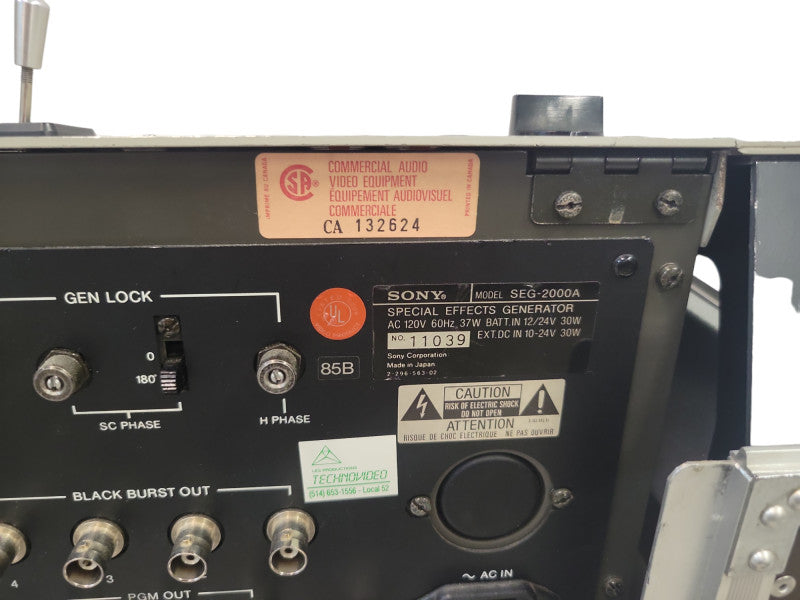 Sony Special Effects Generator SEG-2000A, Downstream Keyer + Case %