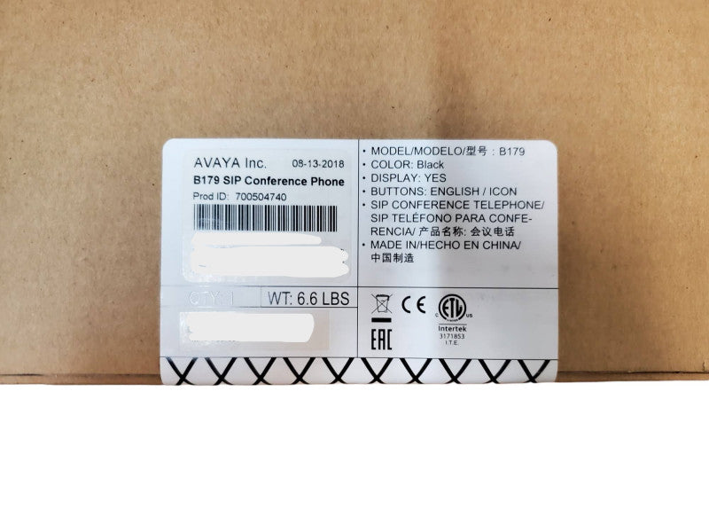 Avaya B179 SIP IP Conference Phone [700504740] Q@
