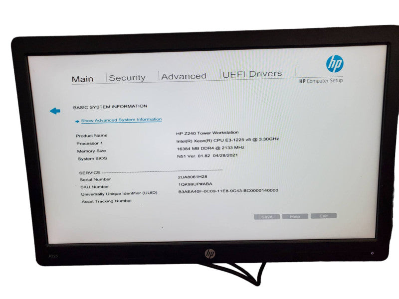 HP Z240 Tower Workstation E3-1225v5 16GB DDR4 Quadro K1200 NO HDD @