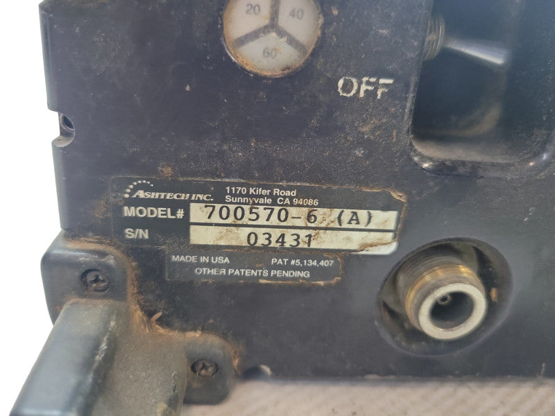ASHTECH GPS RECEIVER XII SURVEYING GPS MODEL 700570-6(A) %